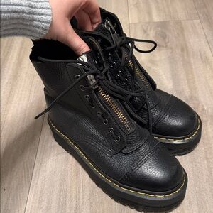 Dr. Martens Sinclair Milled Napa Leather Platform Boots